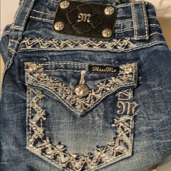 MISS ME Bling Signature Bootcut Jeans Size 26 - Picture 1 of 8